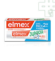 Elmex Junior Dentifrice enfant 6 à 12 ans - 2x75ml