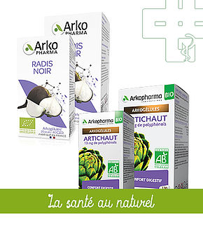 Arkogélules Bio 40 ou 130 gélules : Radis noir bio ou Artichaut bio